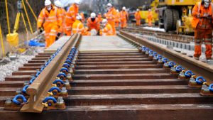 Rail Engineering work is underway at Darlington